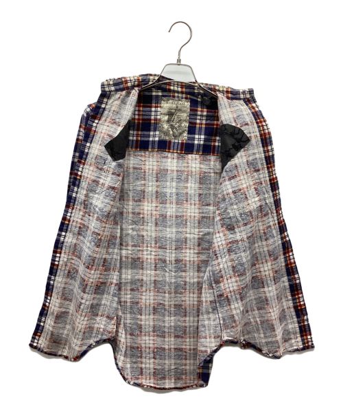 basketcase（バスケットケース）basketcase (バスケットケース) ネルシャツ ブルー×レッド サイズ:Sの古着・服飾アイテム