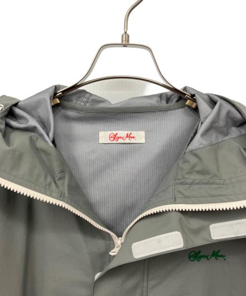 SYUMAN.（シュウマン）SYUMAN. (シュウマン) ナイロンフーデッドジャケット グレー×ベージュ サイズ:１の古着・服飾アイテム