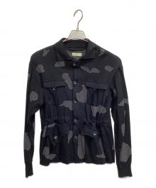 steaf（スティーフ）の古着「SAFARI KNIT JACKET」｜ブラック