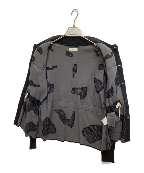 steaf（スティーフ）STEAF (スティーフ) SAFARI KNIT JACKET ブラック サイズ:Mの古着・服飾アイテム