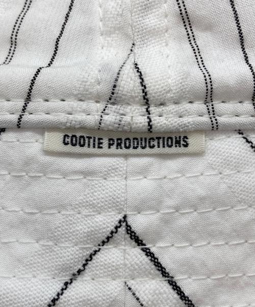 COOTIE PRODUCTIONS（クーティープロダクツ）COOTIE PRODUCTIONS (クーティープロダクツ) Stripe Sucker Cloth Bucket Hat ホワイト×ブラックの古着・服飾アイテム