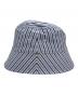 COOTIE PRODUCTIONS (クーティープロダクツ) THOMAS MASON (トーマスメイソン) Stripe Broad Bucket Hat ブルー×ホワイト：5000円