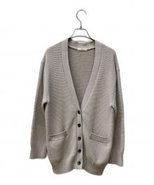 YORI（ヨリ）の古着「コットンVネックカーディガン」｜ベージュ