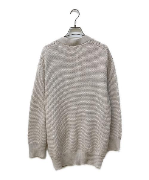 YORI（ヨリ）YORI (ヨリ) コットンVネックカーディガン ベージュ サイズ:FREEの古着・服飾アイテム