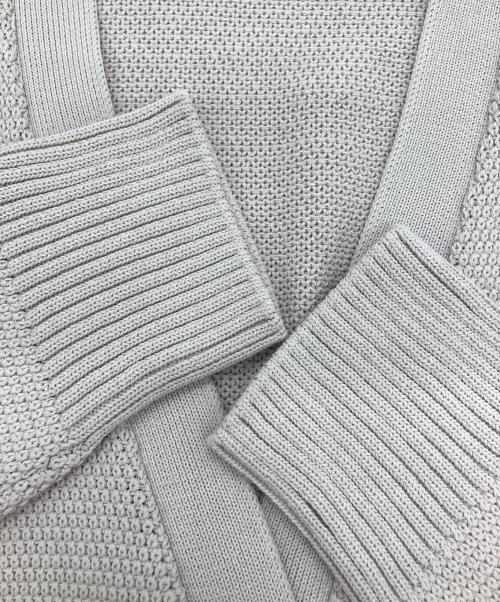 YORI（ヨリ）YORI (ヨリ) コットンVネックカーディガン ベージュ サイズ:FREEの古着・服飾アイテム