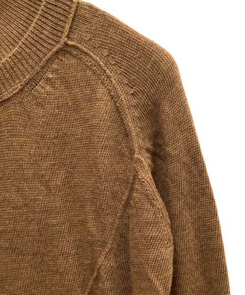 yohji yamamoto+noir（ヨウジヤマモトプリュスノアール）yohji yamamoto+Noir (ヨウジヤマモトプリュスノアール) ウールカーディガン ブラウン サイズ:2の古着・服飾アイテム