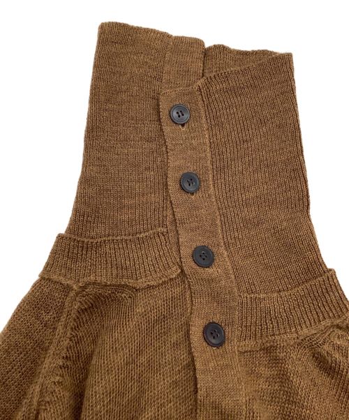 yohji yamamoto+noir（ヨウジヤマモトプリュスノアール）yohji yamamoto+Noir (ヨウジヤマモトプリュスノアール) ウールカーディガン ブラウン サイズ:2の古着・服飾アイテム