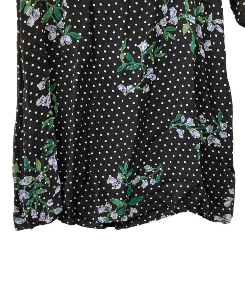 GANNI（ガニー）Ganni (ガニー) 花柄ワンピース ブラック サイズ:36の古着・服飾アイテム