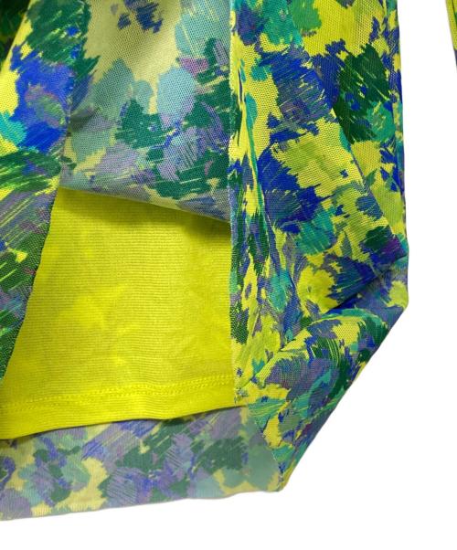 GANNI（ガニー）GANNI (ガニー) 総柄タートルネックカットソー グリーン サイズ:34の古着・服飾アイテム