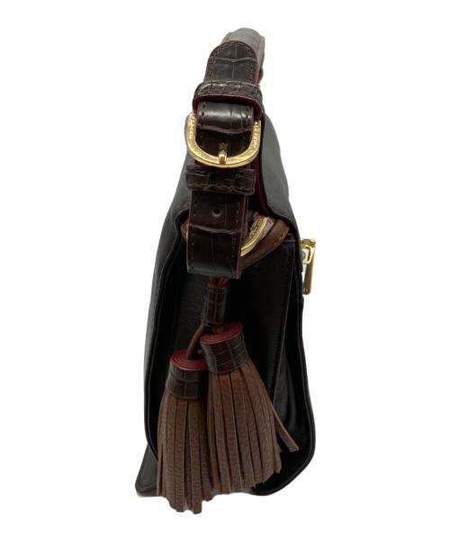 COCOCELUX GOLD（ココセリュックスゴールド）COCOCELUX GOLD (ココセリュックスゴールド) タッセル付き2WAYレザーバッグ ブラウンの古着・服飾アイテム