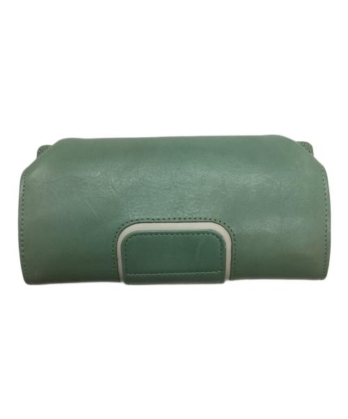 HIROKO HAYASHI（ヒロコ ハヤシ）HIROKO HAYASHI (ヒロコ ハヤシ) 長財布 ミニ グリーンの古着・服飾アイテム