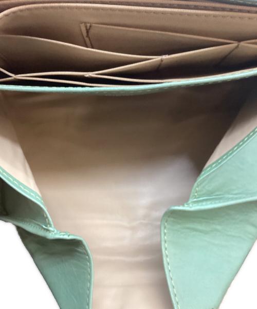 HIROKO HAYASHI（ヒロコ ハヤシ）HIROKO HAYASHI (ヒロコ ハヤシ) 長財布 ミニ グリーンの古着・服飾アイテム