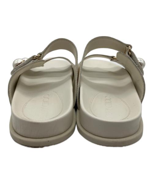 JIMMY CHOO（ジミーチュウ）JIMMY CHOO (ジミーチュウ) FAYENCE SANDAL アイボリー サイズ:38の古着・服飾アイテム