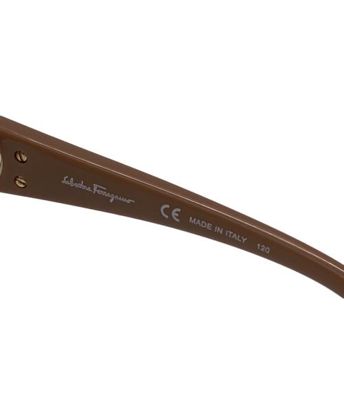 Salvatore Ferragamo（サルヴァトーレ フェラガモ）Salvatore Ferragamo (サルヴァトーレ フェラガモ) サングラス ベージュ サイズ:59□15の古着・服飾アイテム