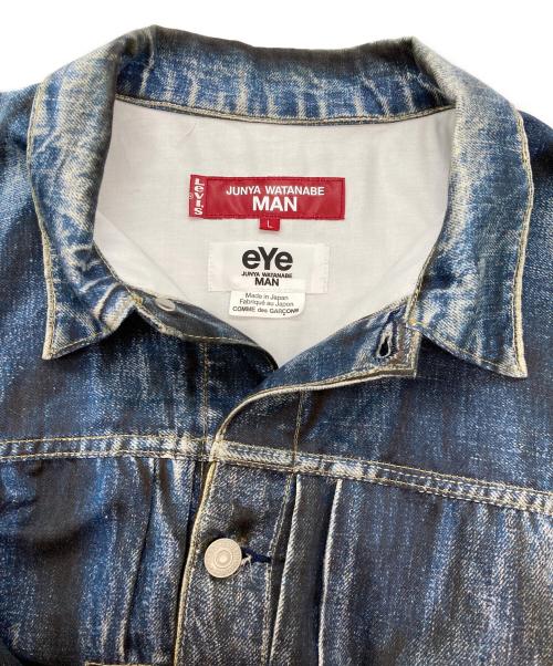 eYe COMME des GARCONS JUNYAWATANABE MAN（アイ コム デ ギャルソン ジュンヤ ワタナベ マン）eYe COMME des GARCONS JUNYAWATANABE MAN BerBerJin (ベンベルジン) LEVI'S (リーバイス) 綿麻ダンガリープリント インディゴ サイズ:Lの古着・服飾アイテム