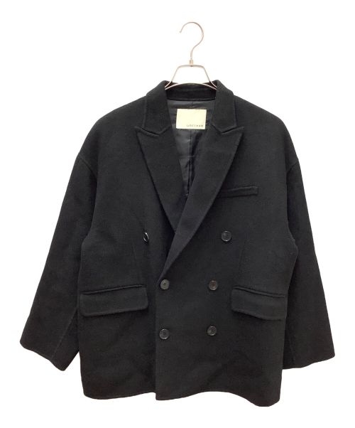 uncrave（アンクレイヴ3.）uncrave (アンクレイヴ) リバー ジャケットコート ブラック サイズ:1の古着・服飾アイテム