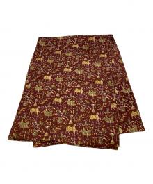 Salvatore Ferragamo（サルヴァトーレ フェラガモ）の古着「総柄シルクスカーフ」｜ブラウン