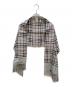 Burberry's (バーバリーズ) シルクチェックストール グレー：6000円