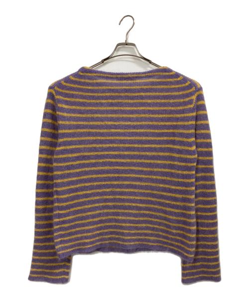 BACCA（バッカ）BACCA (バッカ) モヘヤバスクボーダーニット ラベンダー サイズ:Sの古着・服飾アイテム