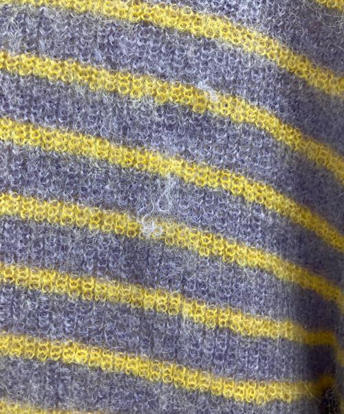 BACCA（バッカ）BACCA (バッカ) モヘヤバスクボーダーニット ラベンダー サイズ:Sの古着・服飾アイテム