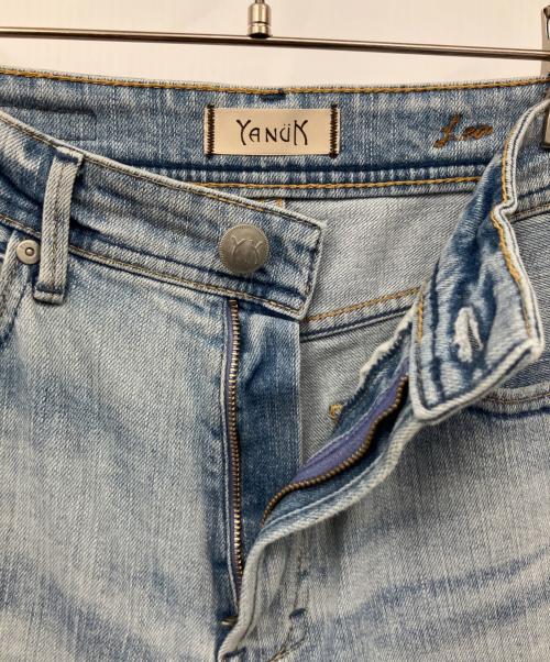 YANUK（ヤヌーク）YANUK (ヤヌーク) LEAボーイズストレート インディゴ サイズ:23の古着・服飾アイテム