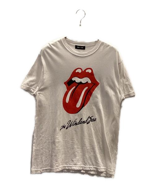 WIND AND SEA（ウィンダンシー）WIND AND SEA (ウィンダンシー) THE ROLLING STONES (ザ ローリングストーンズ) プリントTシャツ ホワイト サイズ:Ｌの古着・服飾アイテム