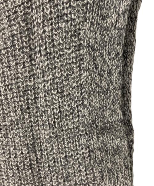 Noble（ノーブル）Noble (ノーブル) ウールペーパーヤーン片畦ニットベスト グレー サイズ:Fの古着・服飾アイテム