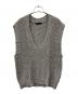 Noble（ノーブル）の古着「ウールペーパーヤーン片畦ニットベスト」｜グレー