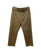 MARGARET HOWELLマーガレットハウエル）の古着「ドライコンパクトコットントラウザーズ」｜ブラウン