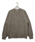 BEAUTY&YOUTHビューティーアンドユース）の古着「5Gアゼゲームクルーネックニット」｜ベージュ