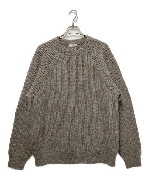 BEAUTY&YOUTH（ビューティーアンドユース）BEAUTY&YOUTH (ビューティーアンドユース) 5Gアゼゲームクルーネックニット ベージュ サイズ:Ｌの古着・服飾アイテム