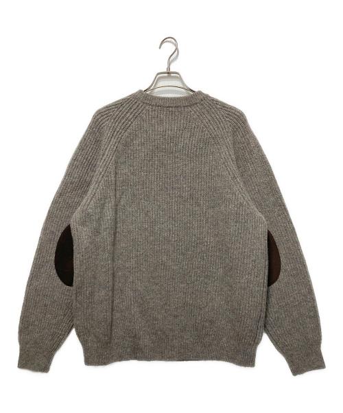 BEAUTY&YOUTH（ビューティーアンドユース）BEAUTY&YOUTH (ビューティーアンドユース) 5Gアゼゲームクルーネックニット ベージュ サイズ:Ｌの古着・服飾アイテム