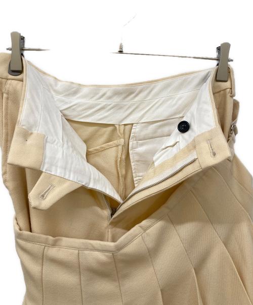 COMME des GARCONS HOMME PLUS（コムデギャルソンオムプリュス）COMME des GARCONS HOMME PLUS (コムデギャルソンオムプリュス) インサイドアウトスカートパンツ ベージュ サイズ:Sの古着・服飾アイテム