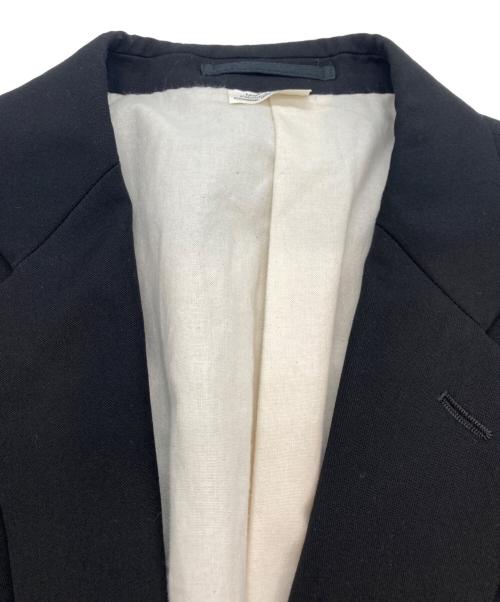 COMME des GARCONS HOMME PLUS（コムデギャルソンオムプリュス）COMME des GARCONS HOMME PLUS (コムデギャルソンオムプリュス) ポリ製品染めカッティングスワローテールジャケット ブラック サイズ:Sの古着・服飾アイテム