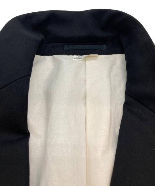 COMME des GARCONS HOMME PLUS（コムデギャルソンオムプリュス）COMME des GARCONS HOMME PLUS (コムデギャルソンオムプリュス) ポリ製品染めカッティングスワローテールジャケット ブラック サイズ:Sの古着・服飾アイテム