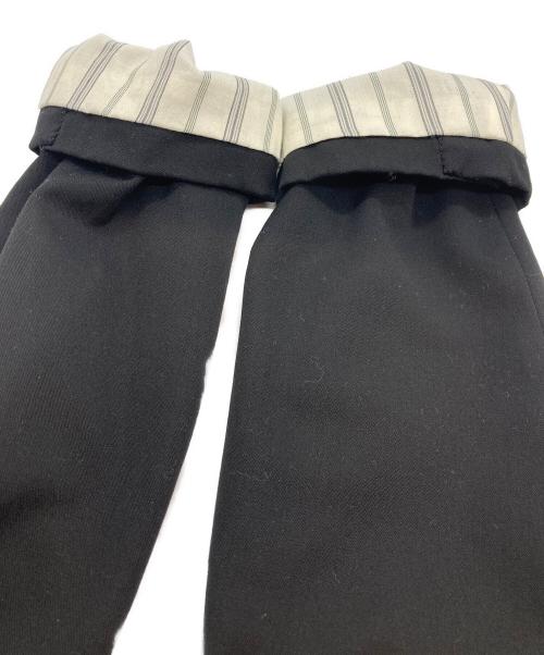 COMME des GARCONS HOMME PLUS（コムデギャルソンオムプリュス）COMME des GARCONS HOMME PLUS (コムデギャルソンオムプリュス) ポリ製品染めカッティングスワローテールジャケット ブラック サイズ:Sの古着・服飾アイテム