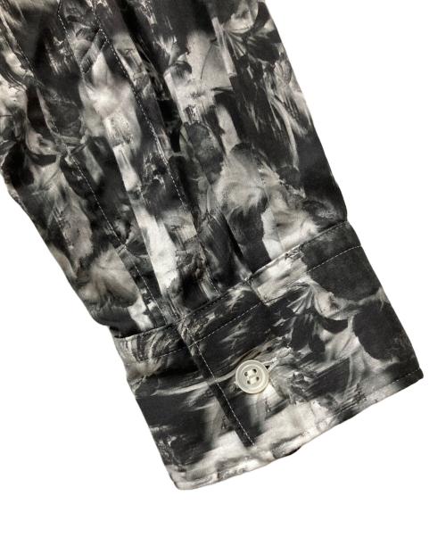 COMME des GARCONS HOMME PLUS（コムデギャルソンオムプリュス）COMME des GARCONS HOMME PLUS (コムデギャルソンオムプリュス) アシンメトリー 再構築 レイヤード ロングシャツ ブラック×ホワイト サイズ:Sの古着・服飾アイテム