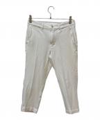 COMME des GARCONS HOMME PLUSコムデギャルソンオムプリュス）の古着「ポリ縮絨クロップドパンツ」｜ホワイト