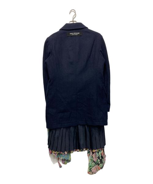 JUNYA WATANABE COMME des GARCONS（ジュンヤワタナベ コムデギャルソン）JUNYA WATANABE COMME des GARCONS (ジュンヤワタナベ コムデギャルソン) ドッキングロングPコート ネイビー サイズ:Sの古着・服飾アイテム