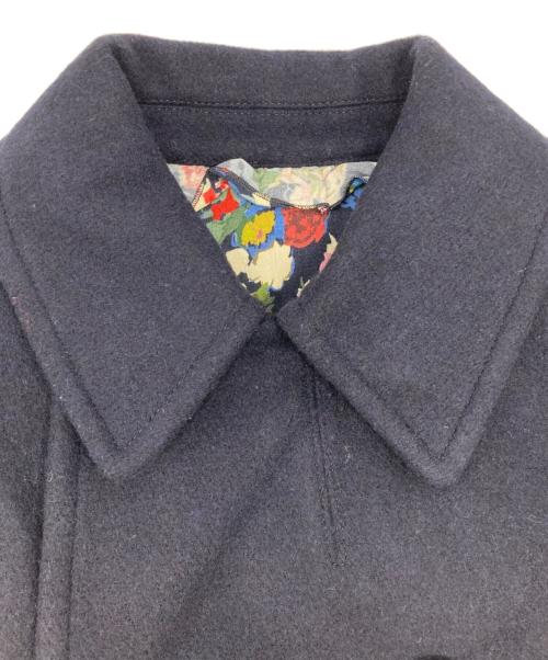 JUNYA WATANABE COMME des GARCONS（ジュンヤワタナベ コムデギャルソン）JUNYA WATANABE COMME des GARCONS (ジュンヤワタナベ コムデギャルソン) ドッキングロングPコート ネイビー サイズ:Sの古着・服飾アイテム