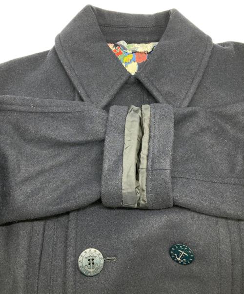 JUNYA WATANABE COMME des GARCONS（ジュンヤワタナベ コムデギャルソン）JUNYA WATANABE COMME des GARCONS (ジュンヤワタナベ コムデギャルソン) ドッキングロングPコート ネイビー サイズ:Sの古着・服飾アイテム