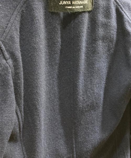 JUNYA WATANABE COMME des GARCONS（ジュンヤワタナベ コムデギャルソン）JUNYA WATANABE COMME des GARCONS (ジュンヤワタナベ コムデギャルソン) ドッキングロングPコート ネイビー サイズ:Sの古着・服飾アイテム