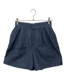 CELFORD（セルフォード）の古着「タックショートパンツ」｜インディゴ