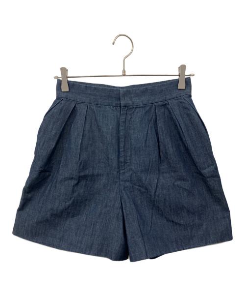 CELFORD（セルフォード）CELFORD (セルフォード) タックショートパンツ インディゴ サイズ:38の古着・服飾アイテム