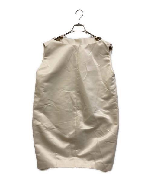 ETRE TOKYO（エトレトウキョウ）ETRE TOKYO (エトレトウキョウ) ドレープネックコクーンミニワンピース アイボリー サイズ:SIZE Sの古着・服飾アイテム