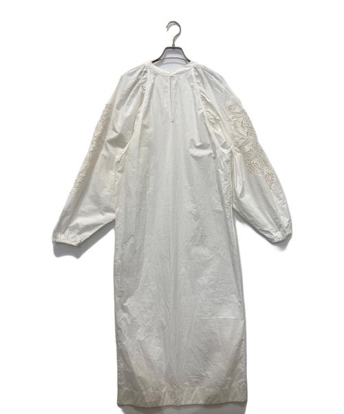 anuke（アンヌーク）anuke (アンヌーク) Cutwork Embroidery Dress ホワイト サイズ:36の古着・服飾アイテム