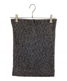 yo BIOTOP（ヨー ビオトープ）の古着「Glitter mini skirt」｜ブラック