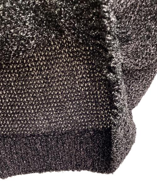 yo BIOTOP（ヨー ビオトープ）yo BIOTOP (ヨー ビオトープ) Glitter mini skirt ブラック サイズ:Freeの古着・服飾アイテム