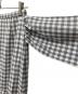 中古・古着 Honey mi Honey (ハニーミーハニー) ribbon frill long skirt グレー×ホワイト サイズ:F：5000円