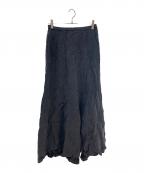 AP STUDIOエーピーストゥディオ）の古着「キュプラボリュームマキシスカート」｜チャコールグレー